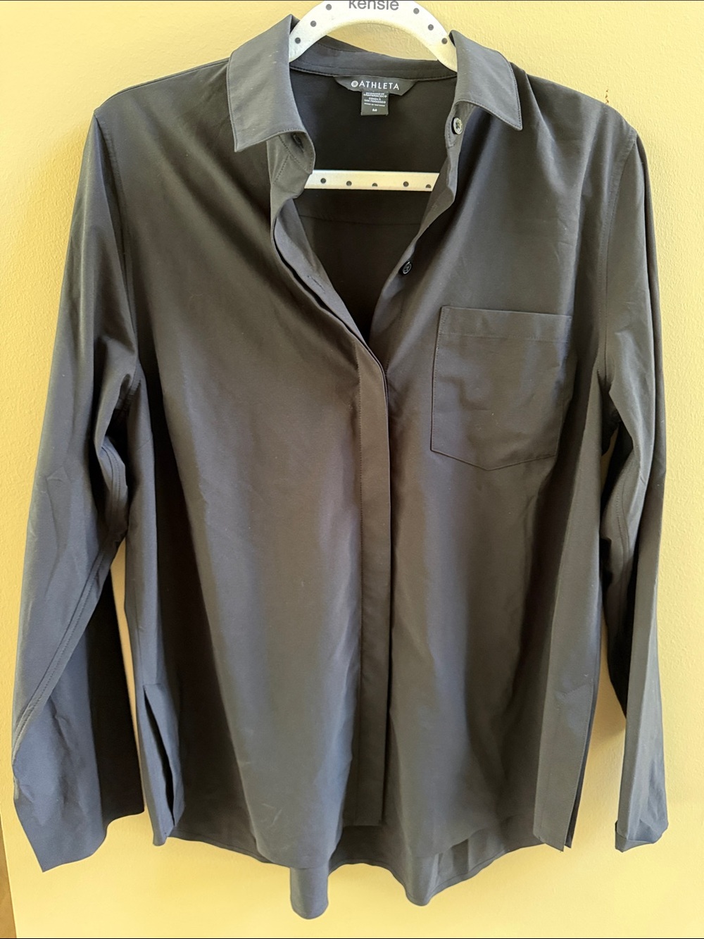 Athleta Black Women's Button-Down Shirt